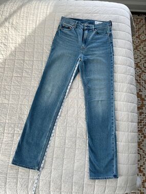 GAP Mid Blue Straight-Leg Denim Jeans